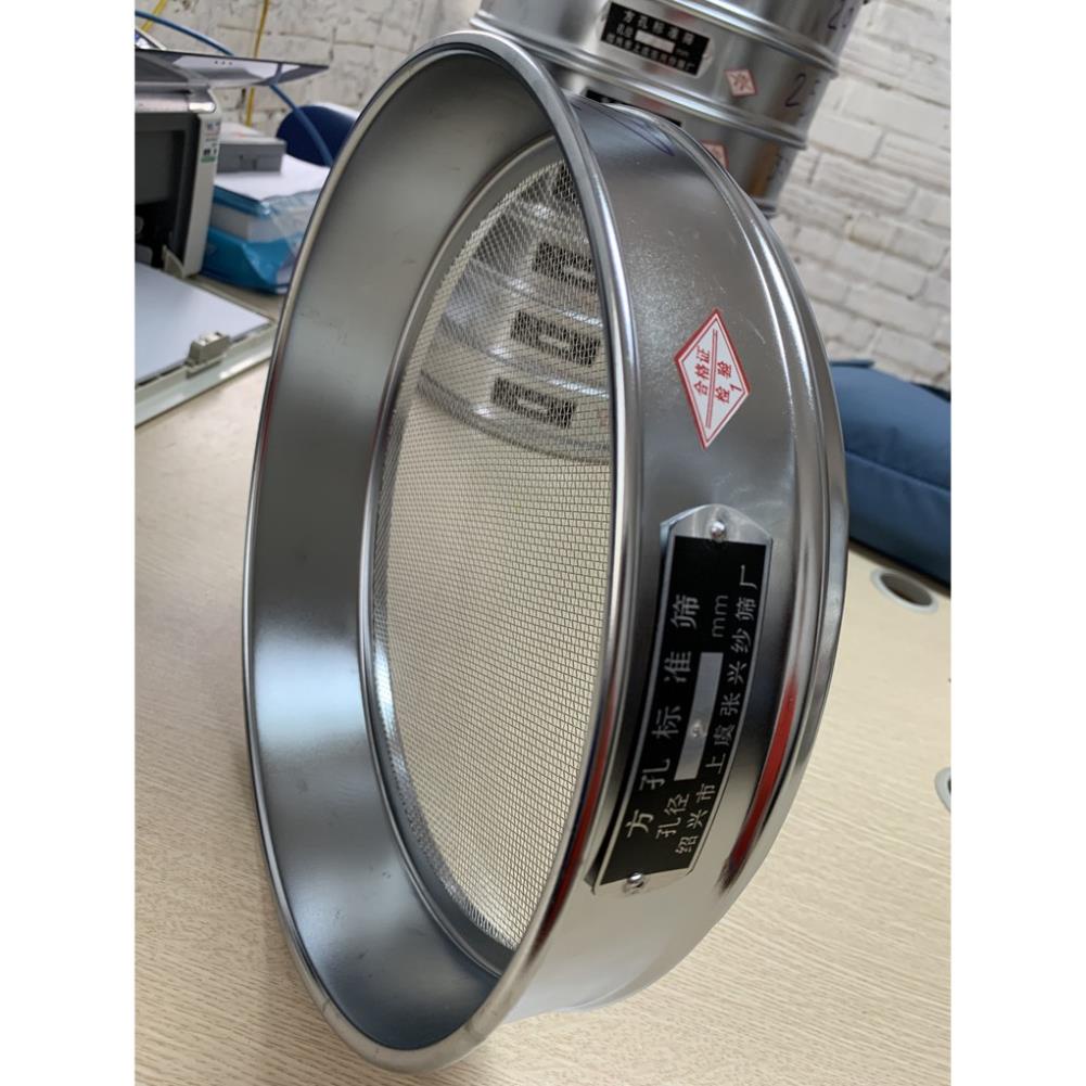 🌻⭐🌻⭐ Sàng rây tiêu chuẩn, đường kính 300mm, cỡ lỗ 2mm, chất lượng cao, bền đẹp 🌻⭐