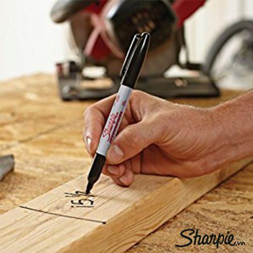 Bút Lông Chịu Nhiệt Độ Cao Không Phai Màu Sharpie Industrial - Black (Màu Đen)