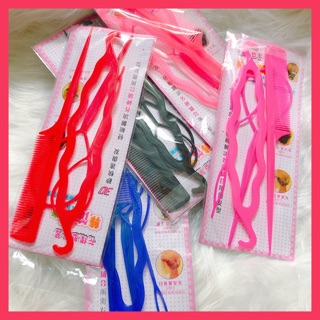 KẸP TÓC, COMBO LÀM TÓC 4in1 , BỘ DỤNG CỤ BỚI TÓC ĐA NĂNG - CÔ THÚY BÉO STORE