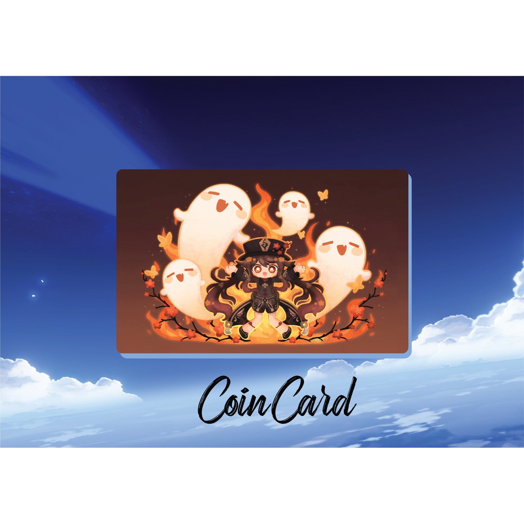 GENSHIN IMPACT 👿 HUTAO   Sticker ,Miếng dán Thẻ ATM, Thẻ Ghi nợ, Tín dụng, Bảo vệ thẻ chung cư | COINCARD