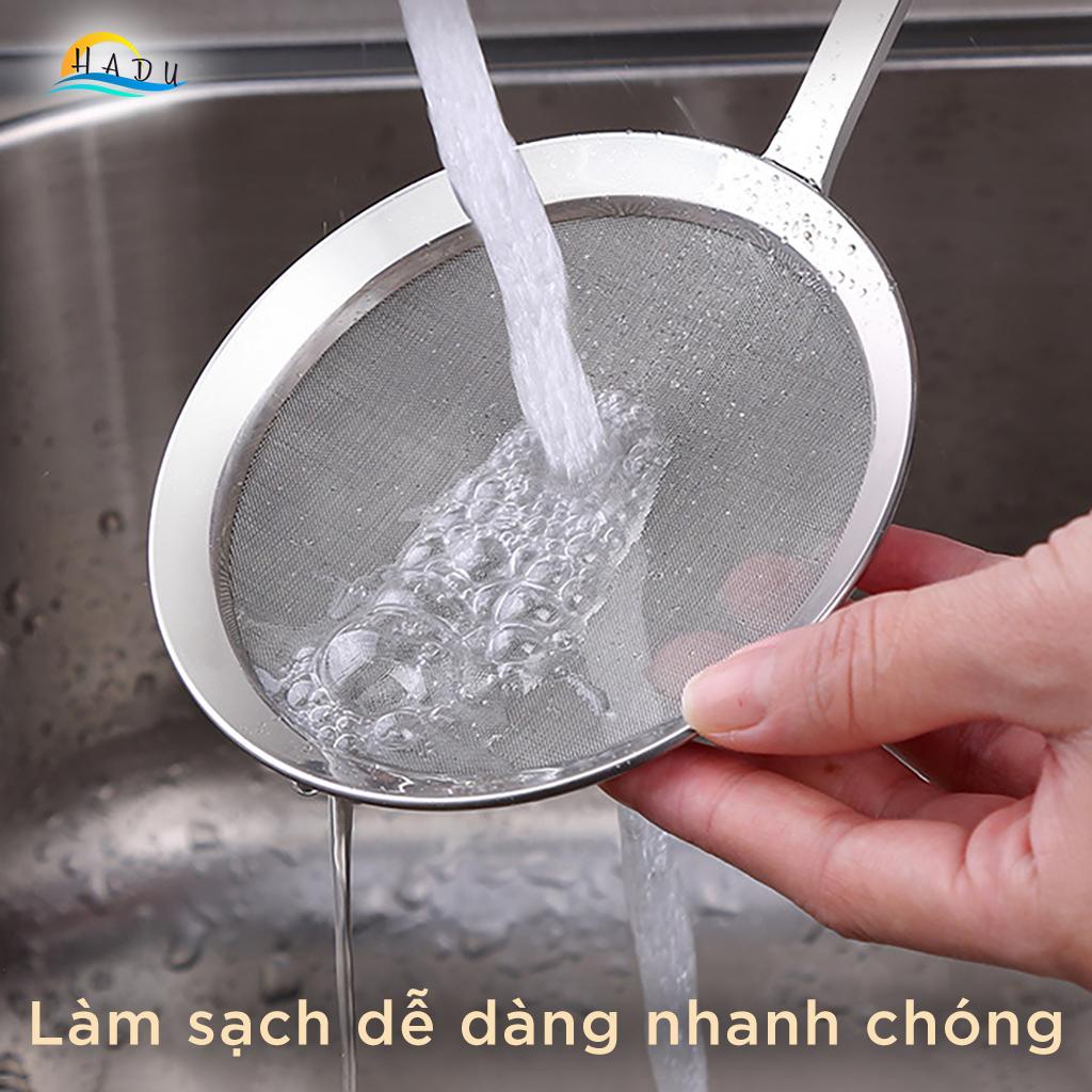 Vá Vợt Hớt Bọt Lọc Cặn Dầu Ăn Mỡ Inox 304 Cao Cấp SSGP