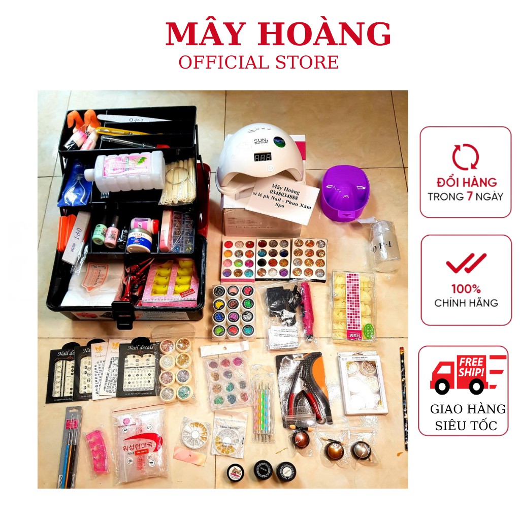 Cốp đồ nail, bộ đồ nail cơ bản đến nâng cao số 3 cho học viên