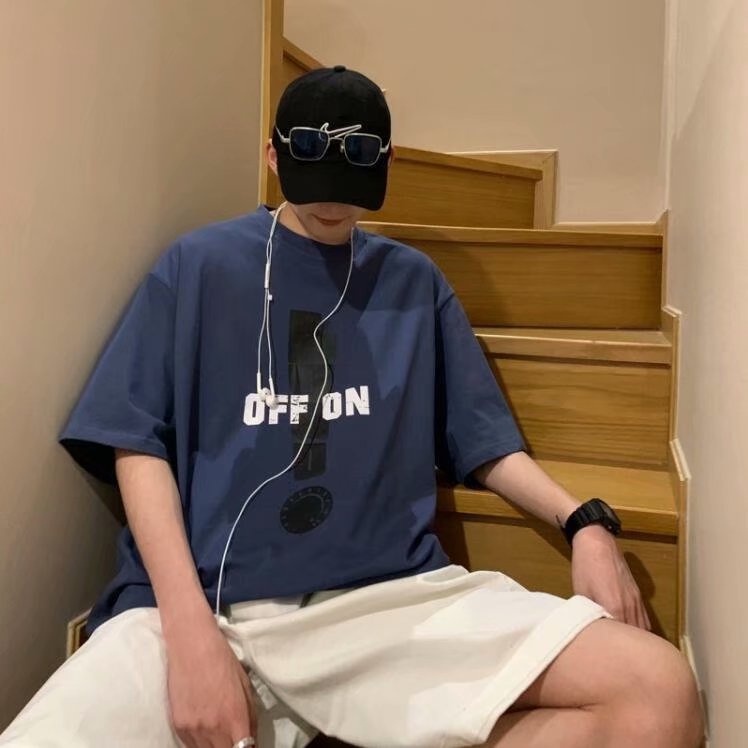 Áo thun ngắn tay phong cách Hàn Quốc thời trang năng động cho nam size M-5Xl