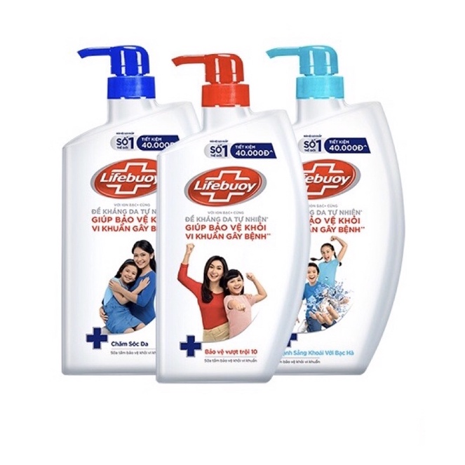 Sữa tắm Lifebuoy chai lớn 800g