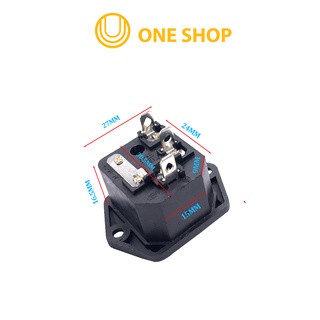 Jack Cắm Âm 3 Chân 220VAC-10A