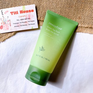 Tẩy tế bào chết toàn thân innisfree green tea pure body gel scrub 150ml