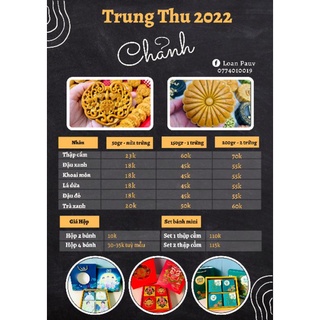 Set bánh Trung thu mini 50gr nửa trứng
