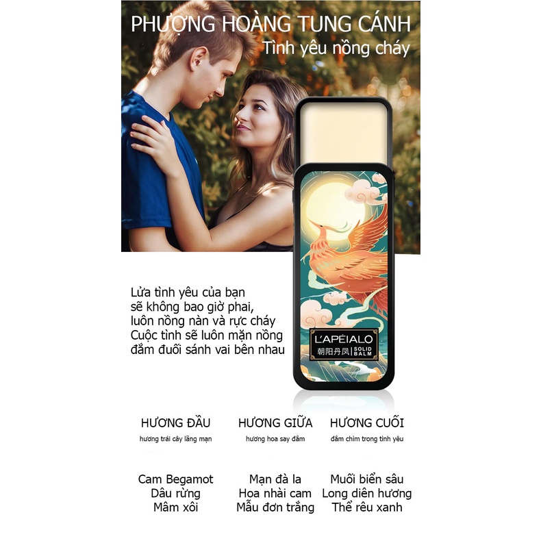 Nước Hoa Khô Nam Dạng Sáp Hàn Quốc , Dầu Thơm Sáp Hương Thơm Mát Dịu Dễ Chịu 1 Set 3 Hộp 3 Mùi Hương Khác Nhau