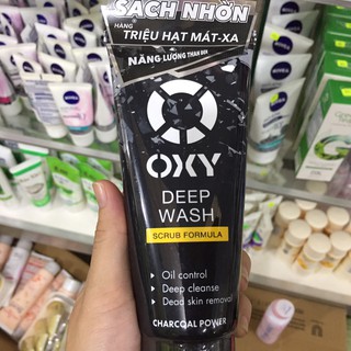 [MẪU MỚI SẠCH NHỜN] OXY Deep Wash TRIỆU HẠT MÁT XA 100g