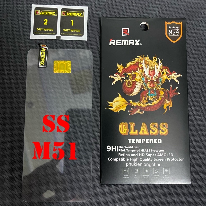 (R10)Miếng Dán Cường Lực Samsung M51 Trong Suốt Chính Hãng Remax