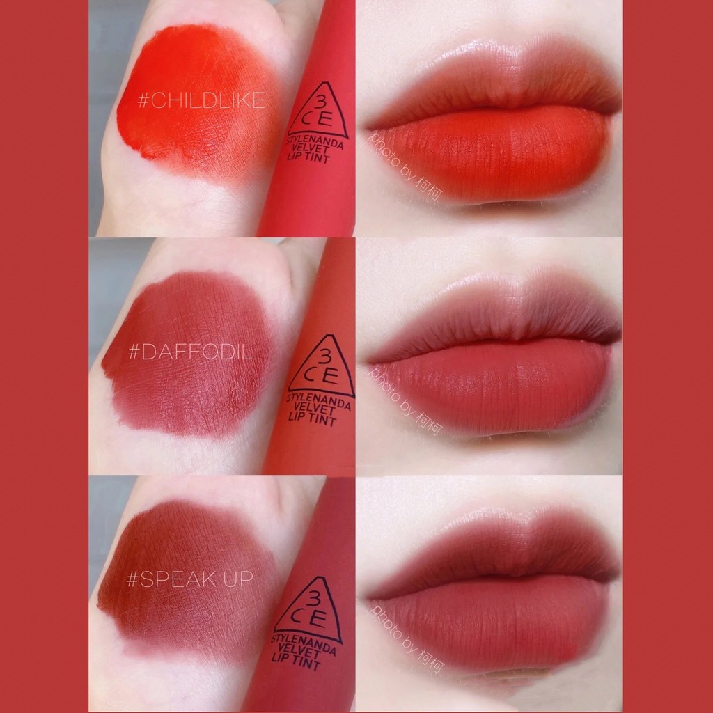 Son kem lì 3CE mềm môi tôn da Velvet Lip Tint 3CE006 | Thế Giới Skin Care