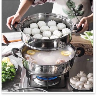 Nồi hấp 2 tầng đa năng 28cm