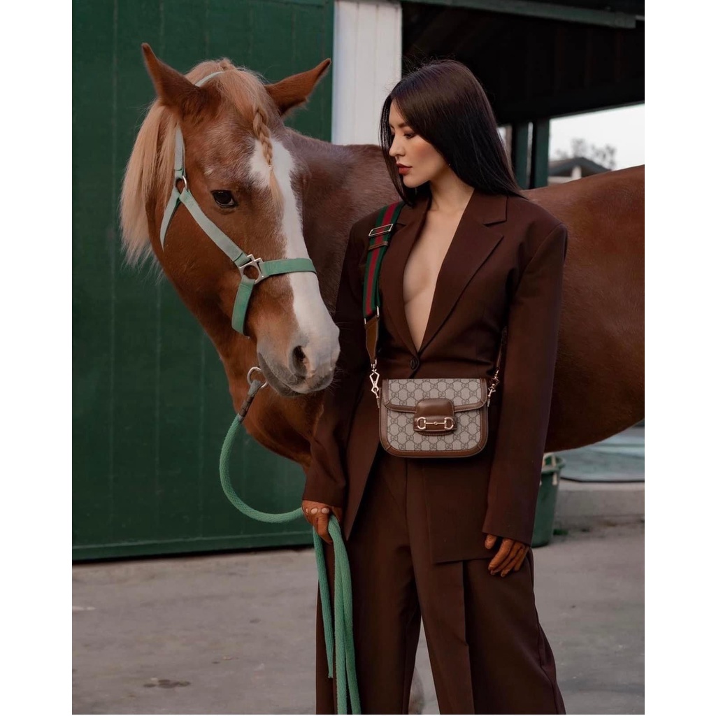 Túi Xách Nữ Horsebit 1955 Size 20 Cao Cấp Có Hộp