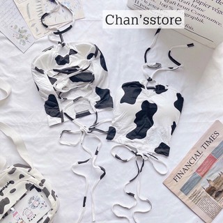Áo yếm đan dây khoen bò sữa ( Kèm ảnh thật )