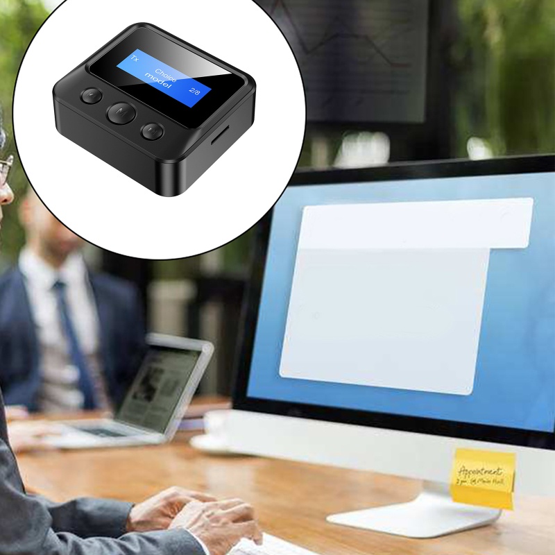 Thiết Bị Truyền Nhận Tín Hiệu Bluetooth 5 0 3 5mm 2 Trong 1 Cho Loa Xe Hơi TV