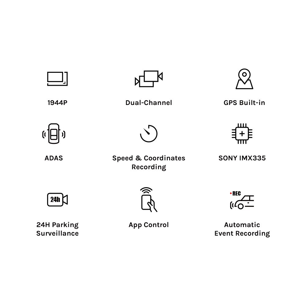 hành trình Quốc tế 70mai Camera Dash Cam Pro / Plus A500 HD 1944p Car DVR SONY IMX335 Sensor 140° Wide Angle | BigBuy360 - bigbuy360.vn