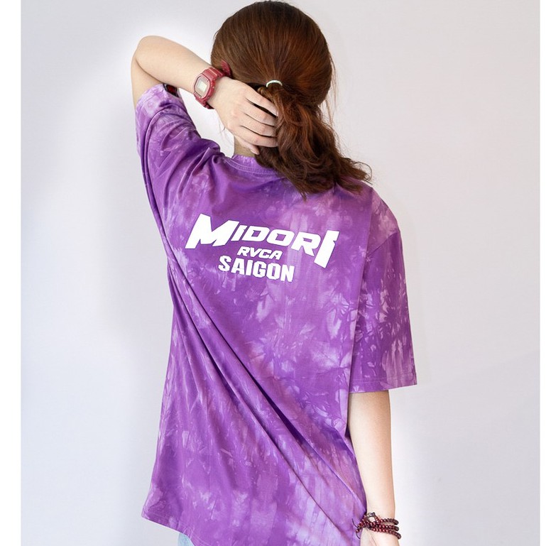 Áo thun loang màu form rộng tay lỡ nam nữ Phông tiedye Unisex phản quang Local Brand Chính Hãng Mi Midori
