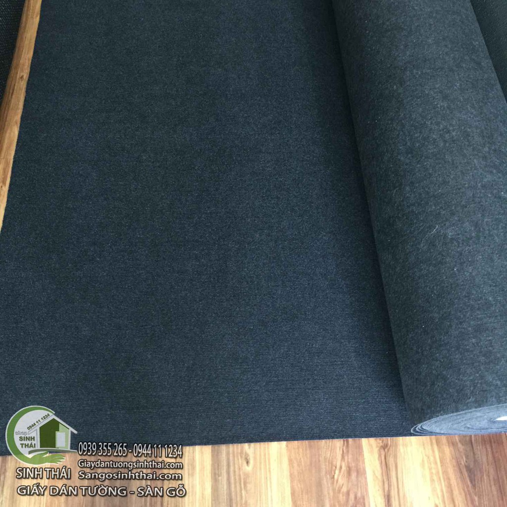 Thảm nỉ trải sàn màu đen - 1m²