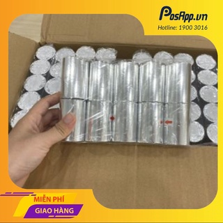 1 Thùng - 100 cuộn giấy in hóa đơn, giấy in nhiệt cho máy POS phi 57, 58 (57 - 58 mm)