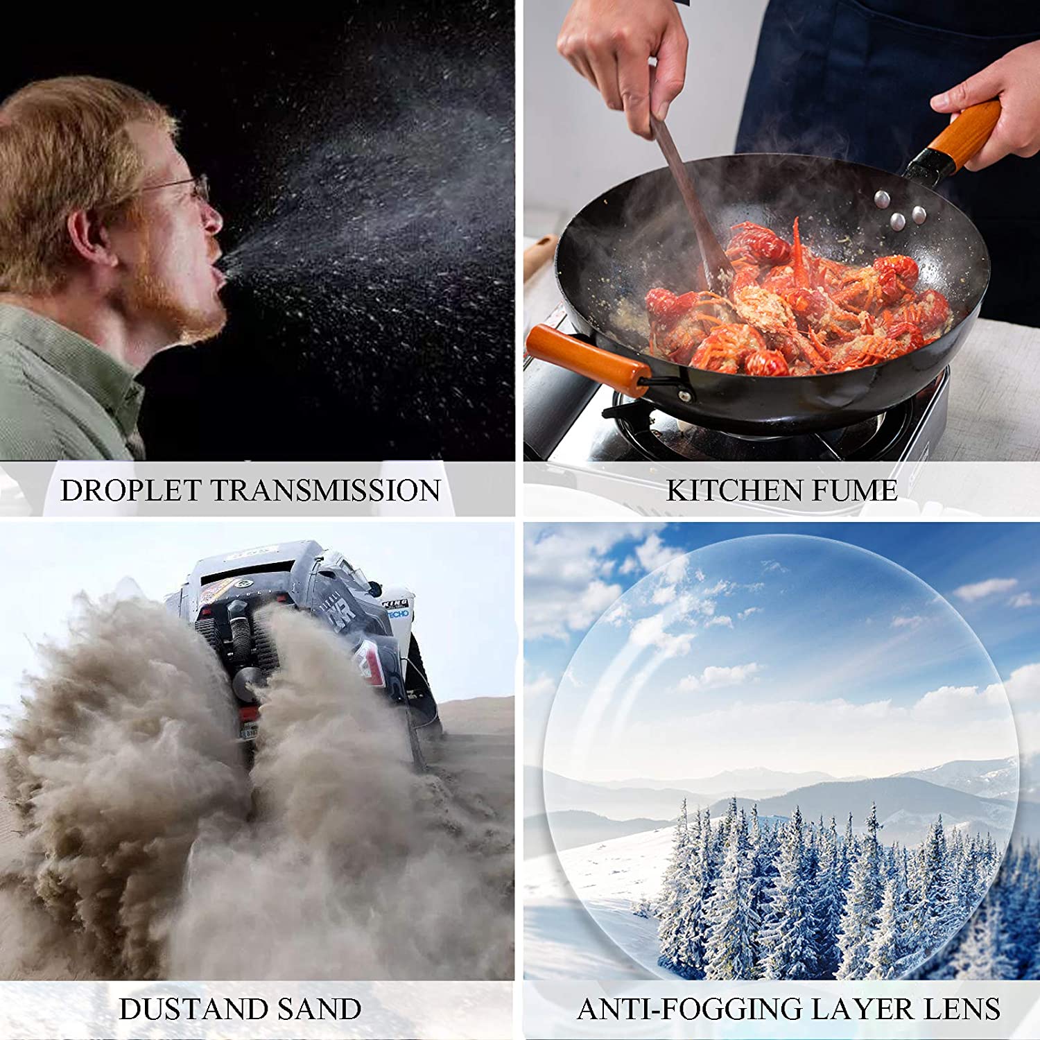 Kính Mát Bảo Vệ Chống Sương Mù Cho Cả Nam Và Nữ | BigBuy360 - bigbuy360.vn