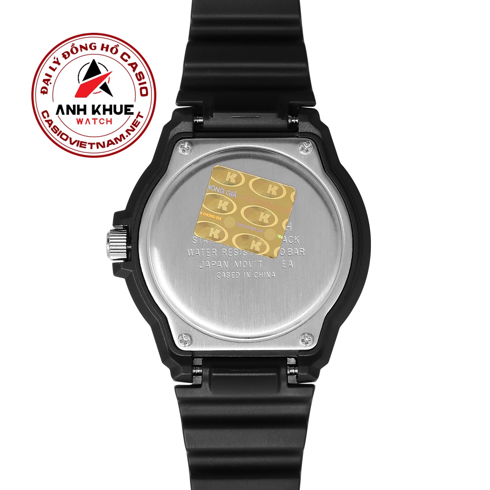 Đồng Hồ Casio Nam MRW-200H-1B | Dây Nhựa | 3 Kim | Chống Nước