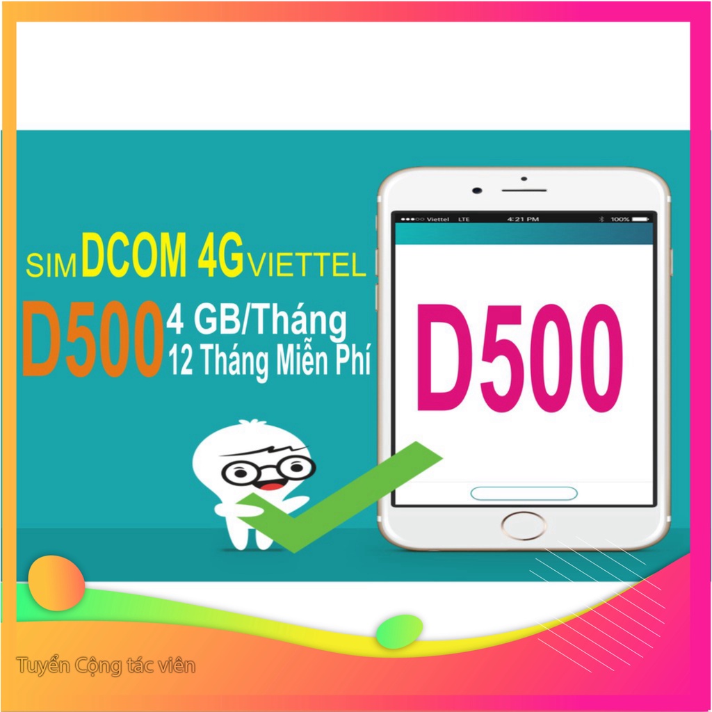 SALE LỖ VỐN SIM 4G VIETTEL D900 TẶNG 7GB/THÁNG 12umax50n d500 tặng 4gb/tháng bao xài 1 năm không tốn phí gia hạn SALE L