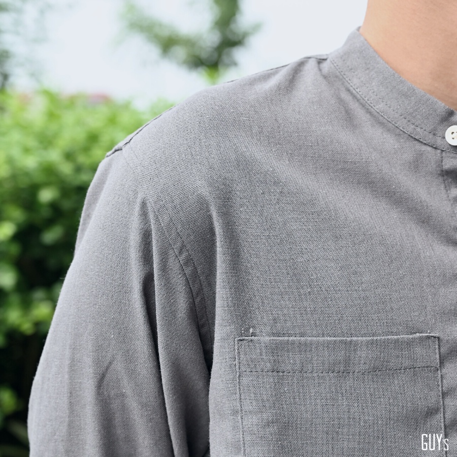 [HÀNG THIẾT KẾ] Áo sơ mi đũi dài tay cổ trụ Hey i just met you GUY's Closet, Cổ trụ, Nhiều màu