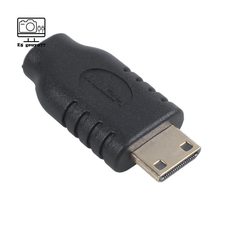 Micro HDMI Type D Female to Type C Mini HDMI Male F/M Adapter Black