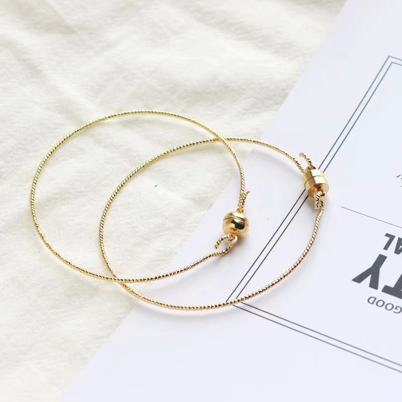 Charm vòng tay đôi Vòng Đeo Tay Bằng Đồng Nguyên Chất Hình Trụ Đường Kính 5.5cm Sử Dụng Hàng Ngày