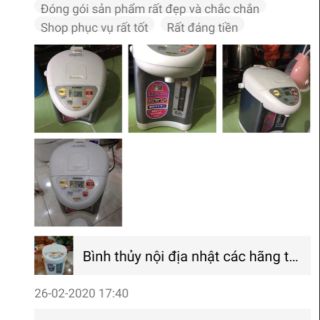 Combo bình thủy nội địa Nhật 2l2 và đổi nguồn