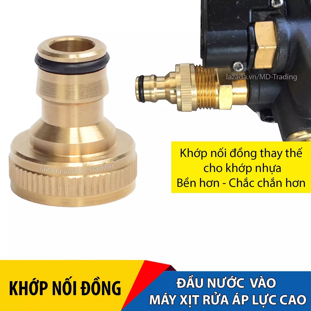 Đầu lọc nước - Cút lọc nước đầu vào máy rửa xe áp lực cao - đầu nối ống hút máy rửa xe