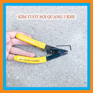 Kìm tuốt sợi quang 3 lỗ vàng FTTH