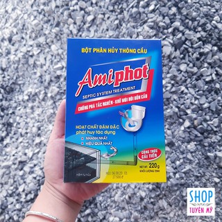 Bột phân hủy thông cầu Amiphot - hộp 220g