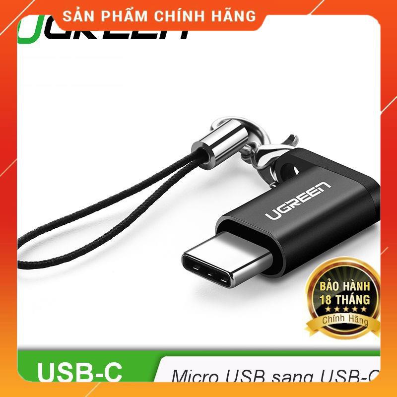 Đầu chuyển đổi Micro USB sang USB type C có hỗ trợ OTG UGREEN US278 50551 dailyphukien