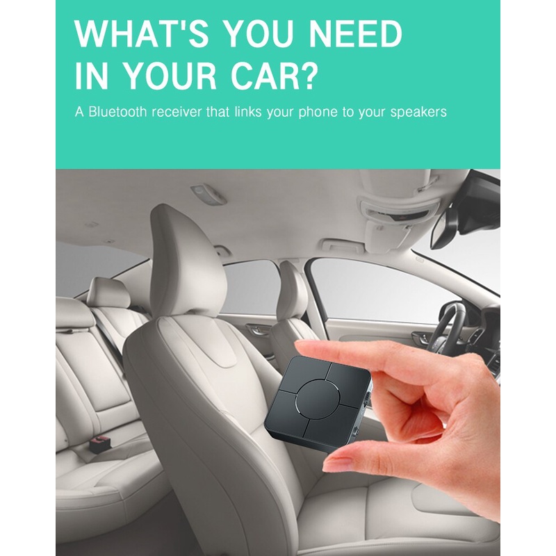 Thiết Bị Nhận Tín Hiệu Âm Thanh Bluetooth 5.0 2 Trong 1 Jack Cắm 3.5mm