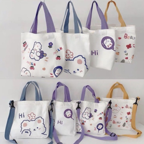 Túi tote thỏ gấu TXV12 bao đeo chéo