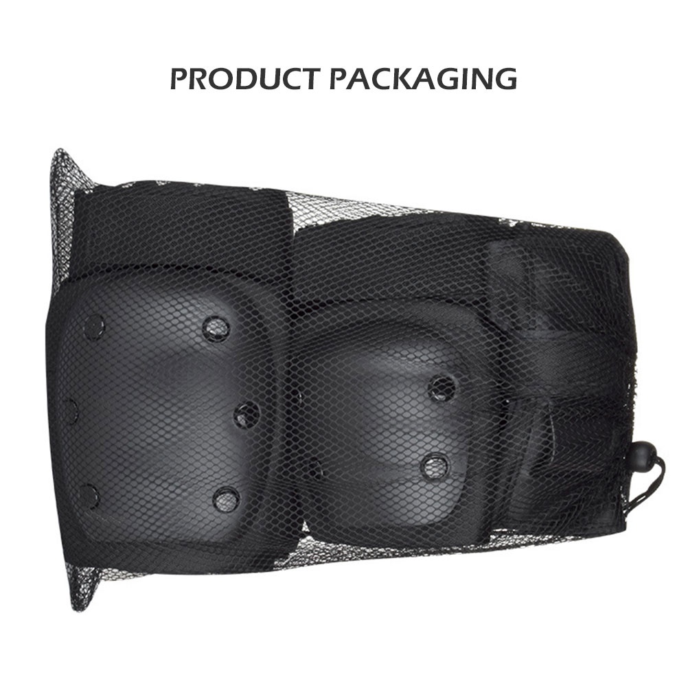 [Kitch]6 Pcs Adults Kids Knee Pads Elbow Pads Wrist Pads Set Protective Gear Set for Skating Rollerblading Skateboard