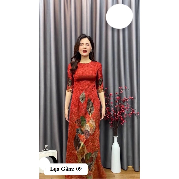 Áo dài lụa gấm cao cấp