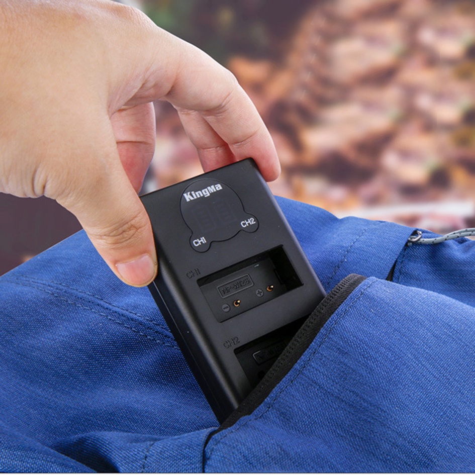 Bộ 2 Pin+Dock sạc đôi NP-W126/W126s Fujifilm KingMa