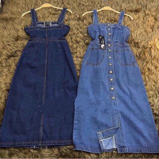 🎀 Đầm jeans nút