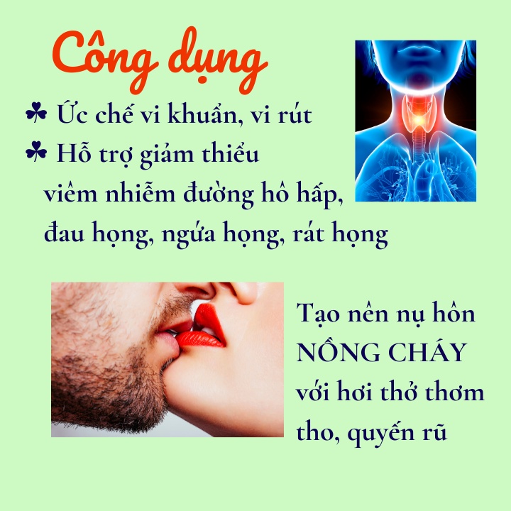 Xịt thơm miệng Khử hôi miệng Dr Healthy Kháng khuẩn Giảm viêm họng Hơi thở thơm tho Tự tin Quyến rũ