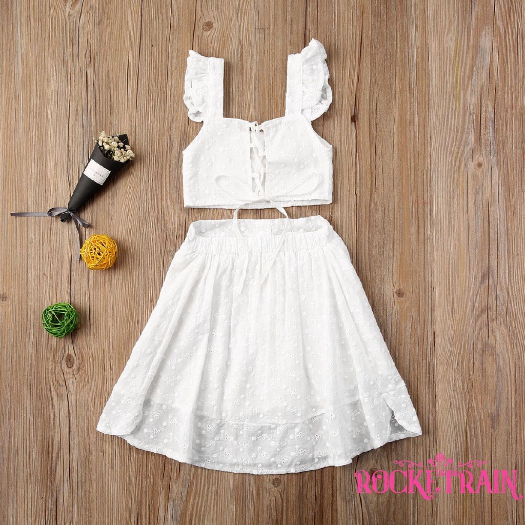 Set Áo Thun   Lỗ &amp; Quần Short Cho Bé Gái