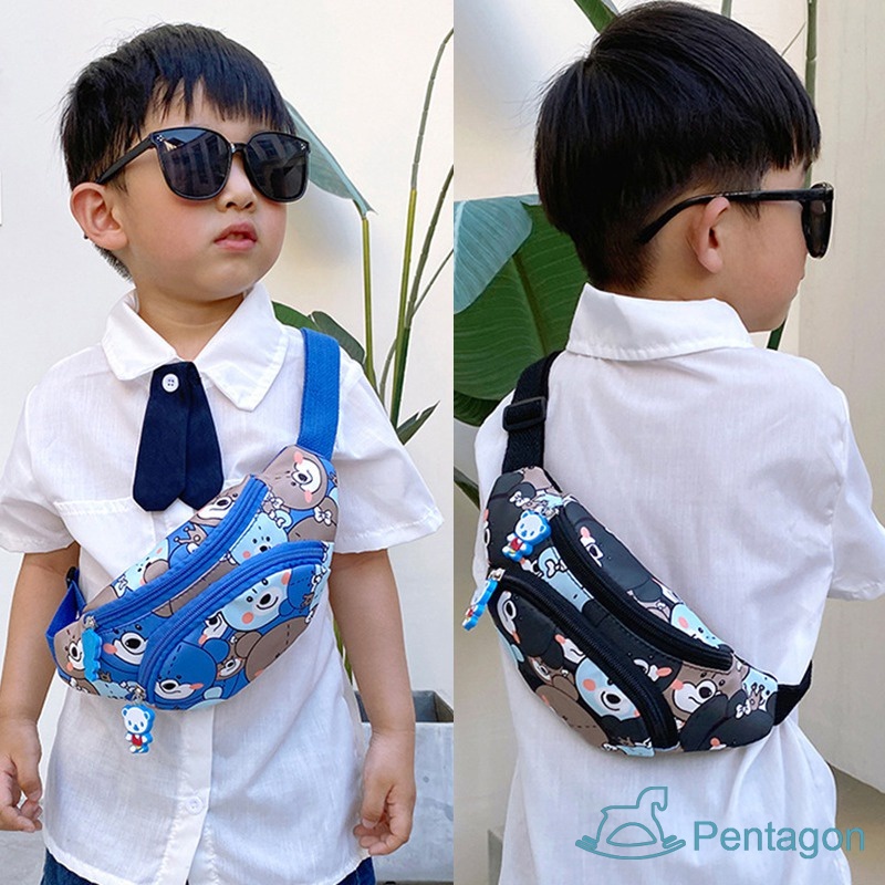 Túi Đeo Chéo Hình Gấu Hoạt Hình Dễ Thương Cho Bé