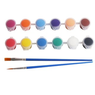 Bộ màu mini có 12 màu, loại mới (5ml 1 hũ)