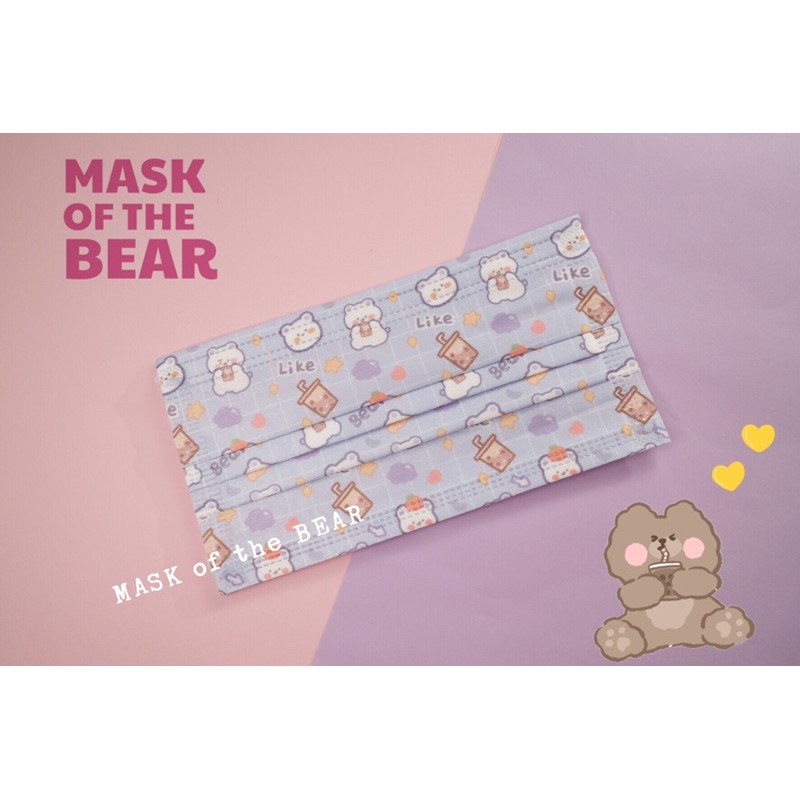 [Mã COSDAY giảm 8% đơn 150K] Khẩu trang cute Chính Hãng trẻ em và người lớn Mask of the Bear | BigBuy360 - bigbuy360.vn