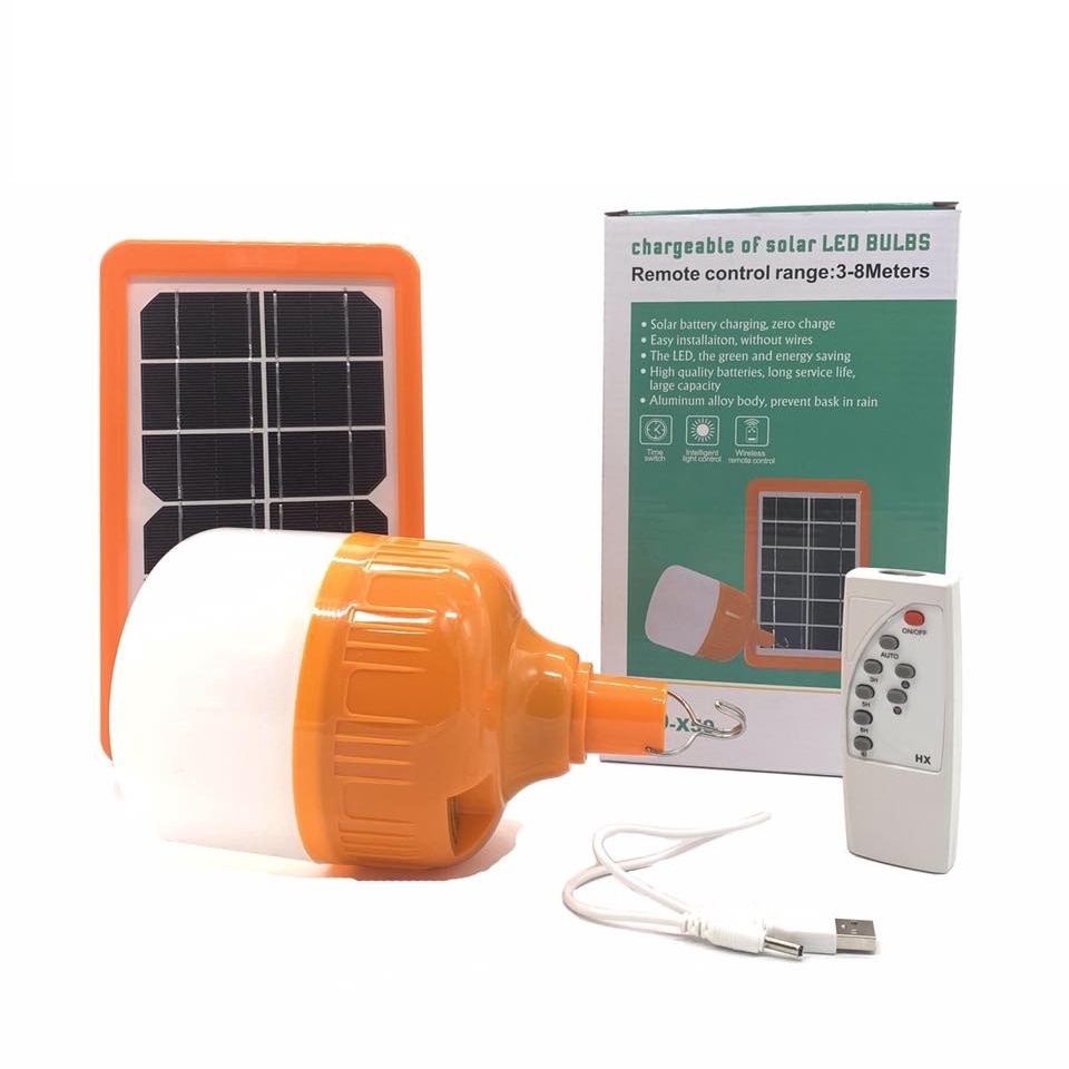 Bộ đèn led búp năng lượng mặt trời 50W JD-X50 chính hãng bảo hành 12 tháng