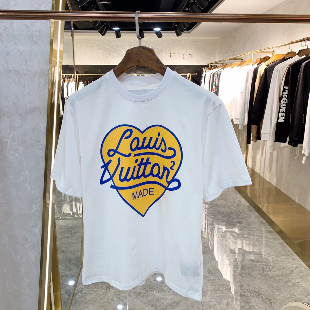 Áo Thun Tay Ngắn Cổ Tròn In Hình Trái Tim + Thẻ Treo Thời Trang Cho Cặp Đôi L1V Cỡ Lớn XS-3XL