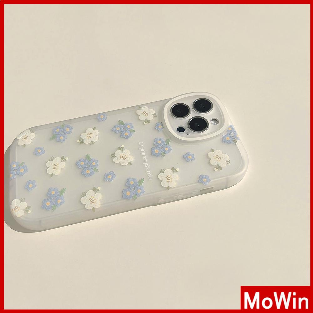 Ốp điện thoại in hình hoa xanh lam thích hợp cho iPhone 13 pro max iPhone 12 pro max iPhone 11 iPhone7 plus