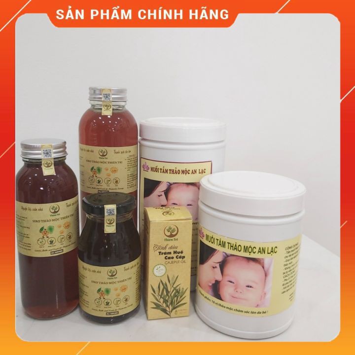 [MUA 1 TẶNG 1] Siro Ho Húng Chanh Quất Diếp Cá Đường Phèn THIÊN TRI 200ml An Toàn Cho Bé