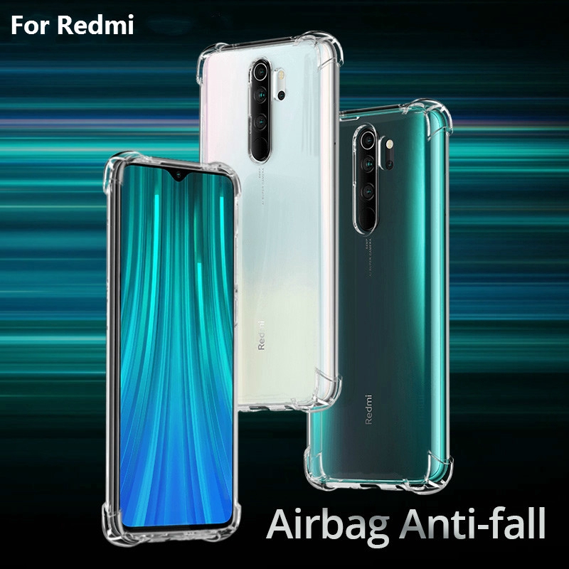 Ốp điện thoại TPU dẻo trong suốt chống sốc cho Xiaomi Redmi Note 8T Note 8ProNote 8 Pro Note 7 Pro